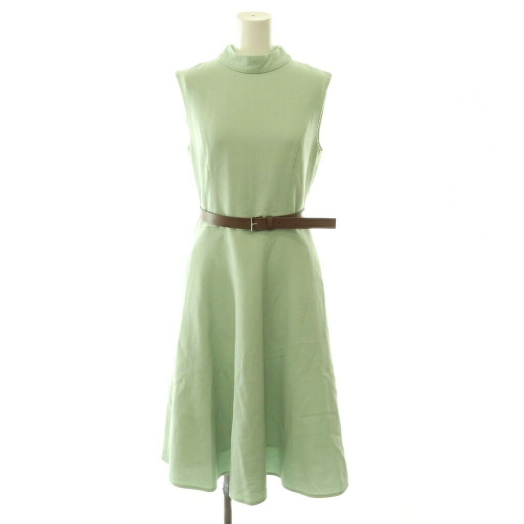 【中古】フォクシー FOXEY Dress Amarena 衣裳 御召しもの 羊毛 ミモレ丈 ロング ノースリーブ 38 ペパーミント 41936 /HS ■os レディース 【ベクター 古着】 260603