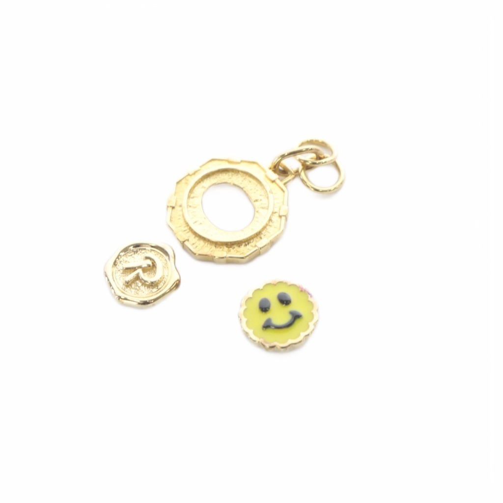 【中古】マリアブラック MARIA BLACK Yasmeen Charm Pop Happy コイン Alphabet Coin Parts 3点セット ペンダントトップ チャーム ゴールド色 /SR レディース 【ベクトル 古着】 260604｜ブランド古着ベクトルプレミアム店