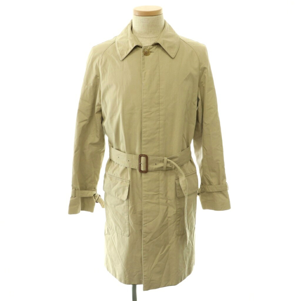 【中古】リングヂャケット RING JACKET コットン ステンカラーコート スプリングコート 46 ベージュ /HS ■OS メンズ 【ベクトル 古着】 260603｜ブランド古着ベクトルプレミアム店