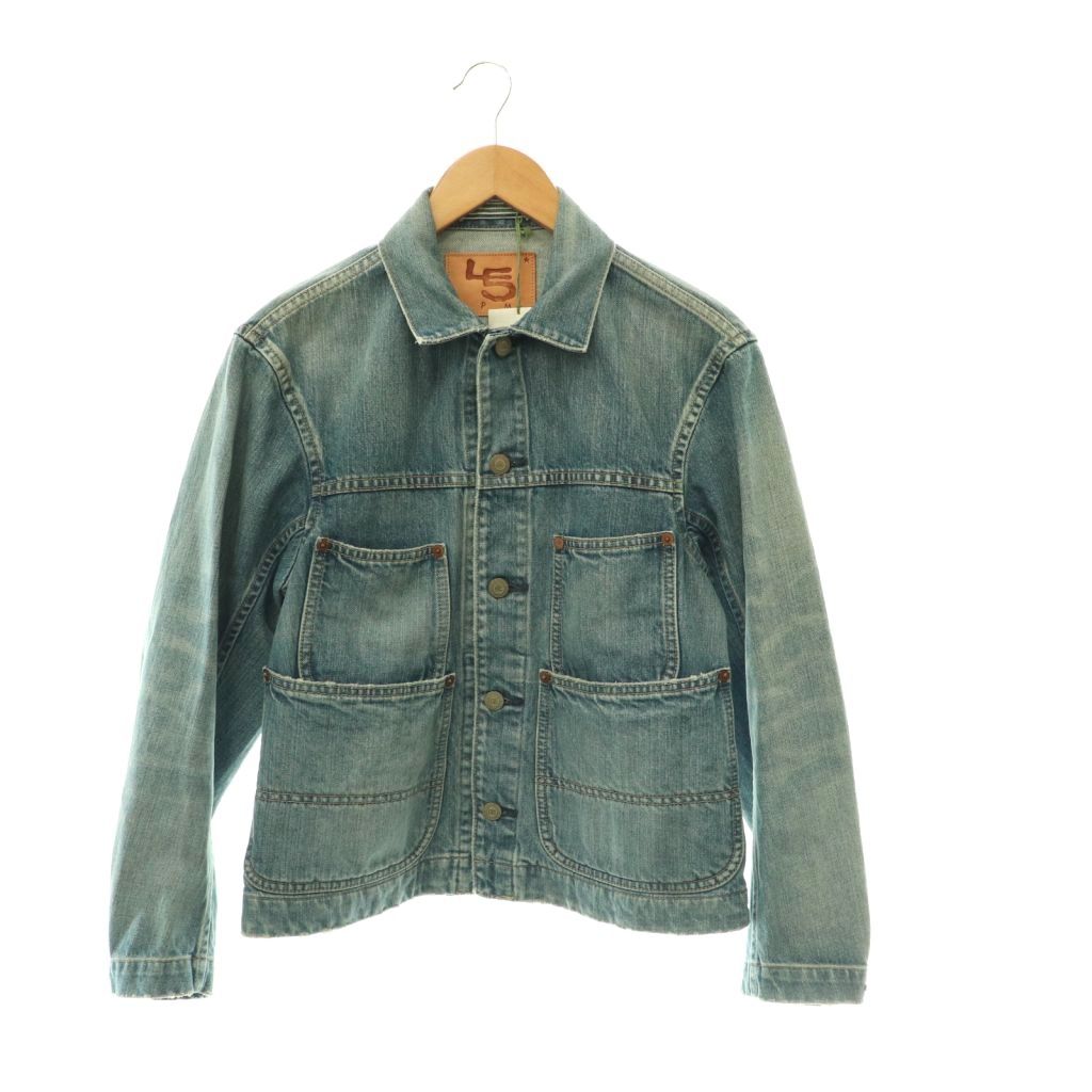 【中古】未使用品 フォーティーファイブアールピーエム 45R 45rpm ライ麦デニムのGオール ジャケット Gジャン 1 インディゴ /SY ■OS レディース 【ベクトル 古着】 260604｜ブランド古着ベクトルプレミアム店