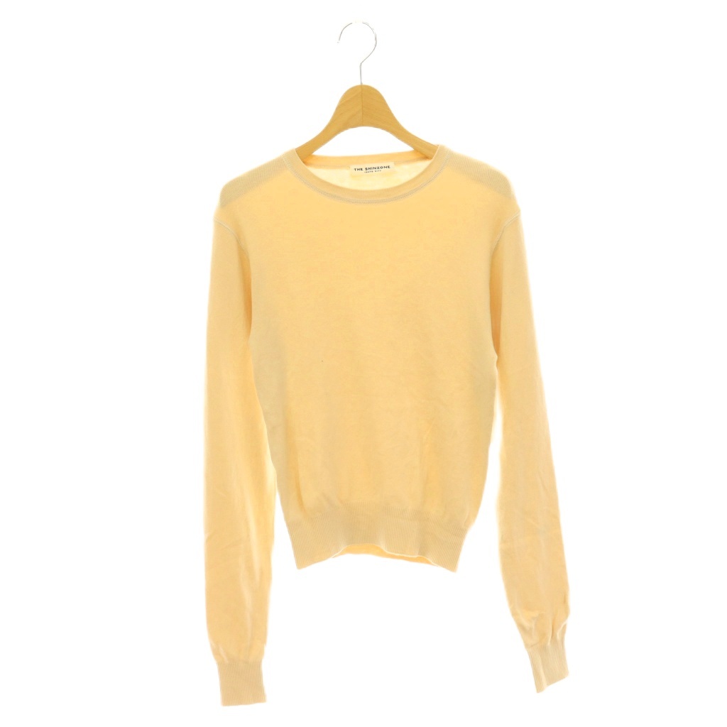 【中古】シンゾーン Shinzone EVERY DAY KNIT ニット カットソー 長袖 FO ライトベージュ /DO ■OS レディース 【ベクトル 古着】 260608|ブランド古着ベクトルプレミアム店