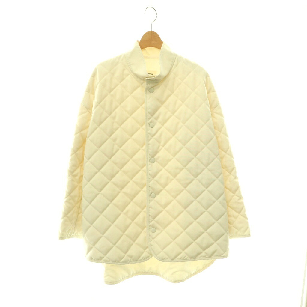 【中古】ザ リラクス THE RERACS SHORT QUILTING COAT コート キルティングコート ショート丈 アウター 36 白 ホワイト /HS ■OS レディース 【ベクトル 古着】 260609｜ブランド古着ベクトルプレミアム店