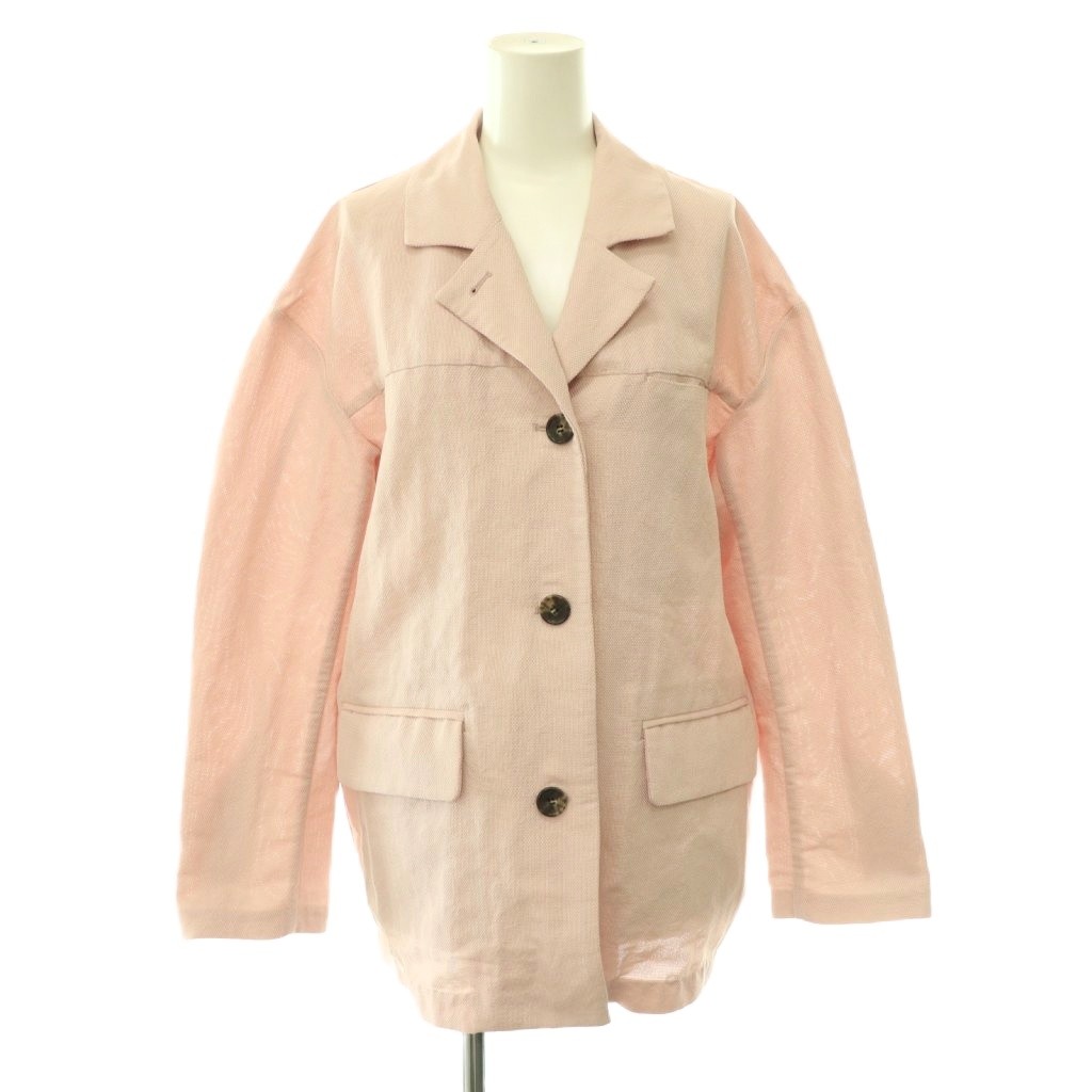 【中古】クラネ CLANE 26SS DAD MESH JACKET ダッドジャケット 1 スモークピンク /ES ■OS レディース 【ベクトル 古着】 260616|ブランド古着ベクトルプレミアム店