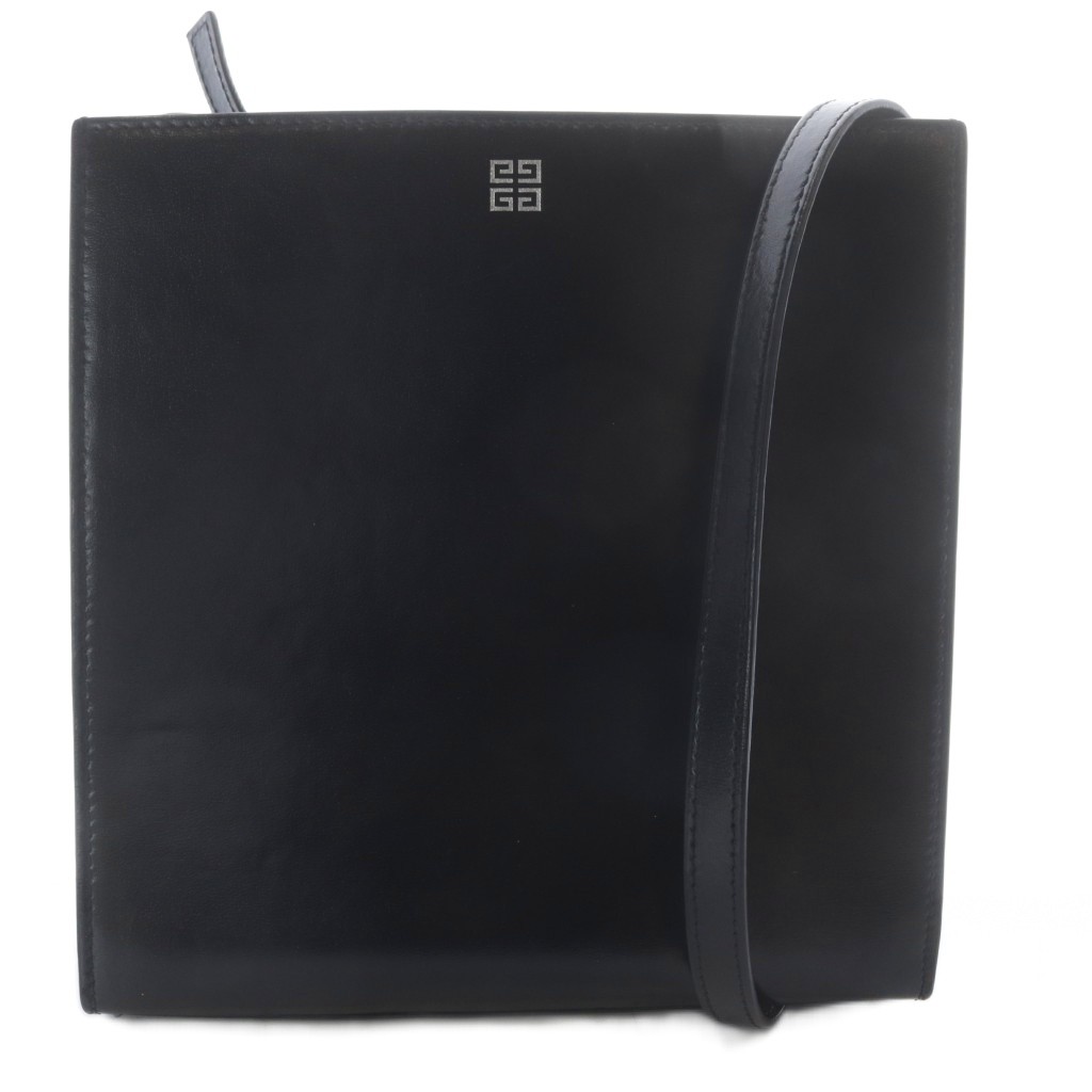 【中古】ジバンシィ GIVENCHY ショルダーバッグ ワンショルダー ロゴエンボスレザー ブラック /YO5 レディース 【ベクトル 古着】 260624|ブランド古着ベクトルプレミアム店