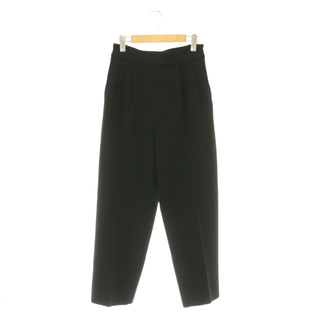 【中古】未使用品 フィーニー PHEENY AMUNZEN HIGH WAIST TAPERED PANTS パンツ タック 2 黒 ブラック /SY ■OS レディース 【ベクトル 古着】 260624｜ブランド古着ベクトルプレミアム店