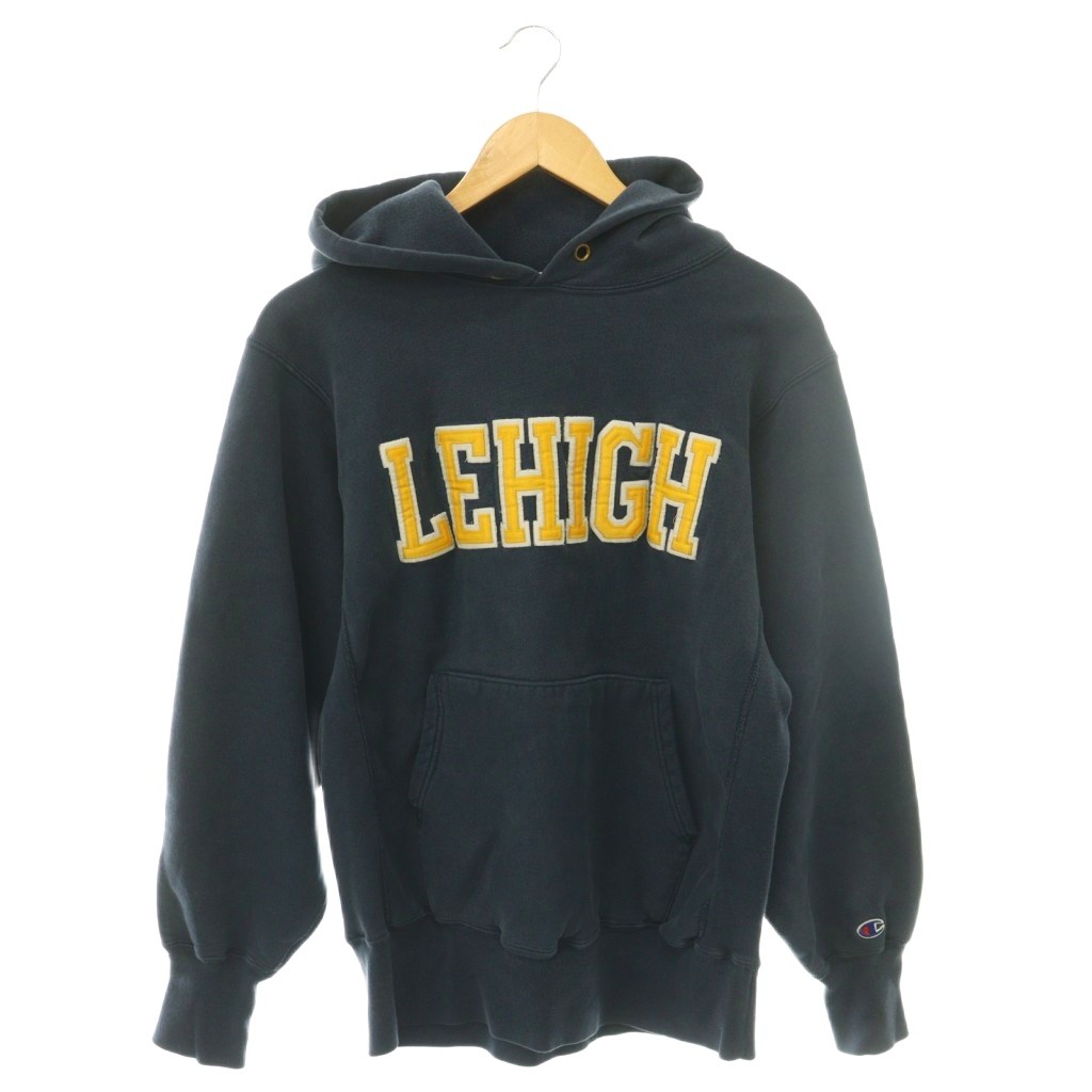 【中古】チャンピオン CHAMPION 90S LEHIGH REVERSE WAVE プルオーバ—パーカー スウェット リバースウィーブ 長袖 L 紺 ネイビー /HS ■OS ■S メンズ 【ベクトル 古着】 260629|ブランド古着ベクトルプレミアム店