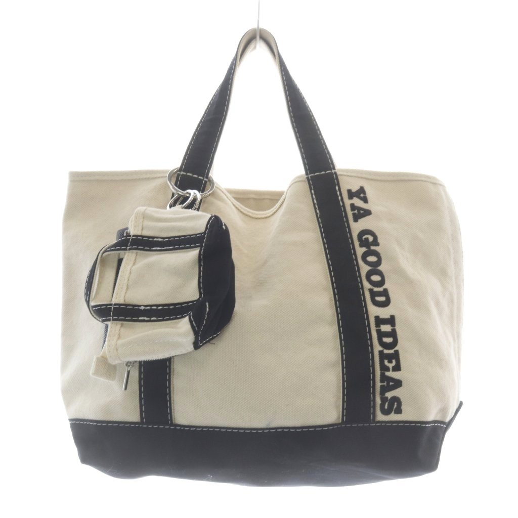【中古】YA GOOD IDEAS BIG&MINI TOTE M バッグ Framework別注 トートバッグ ハンドバッグ ベージュ 黒 ブラック /SR レディース 【ベクトル 古着】 260626｜ブランド古着ベクトルプレミアム店