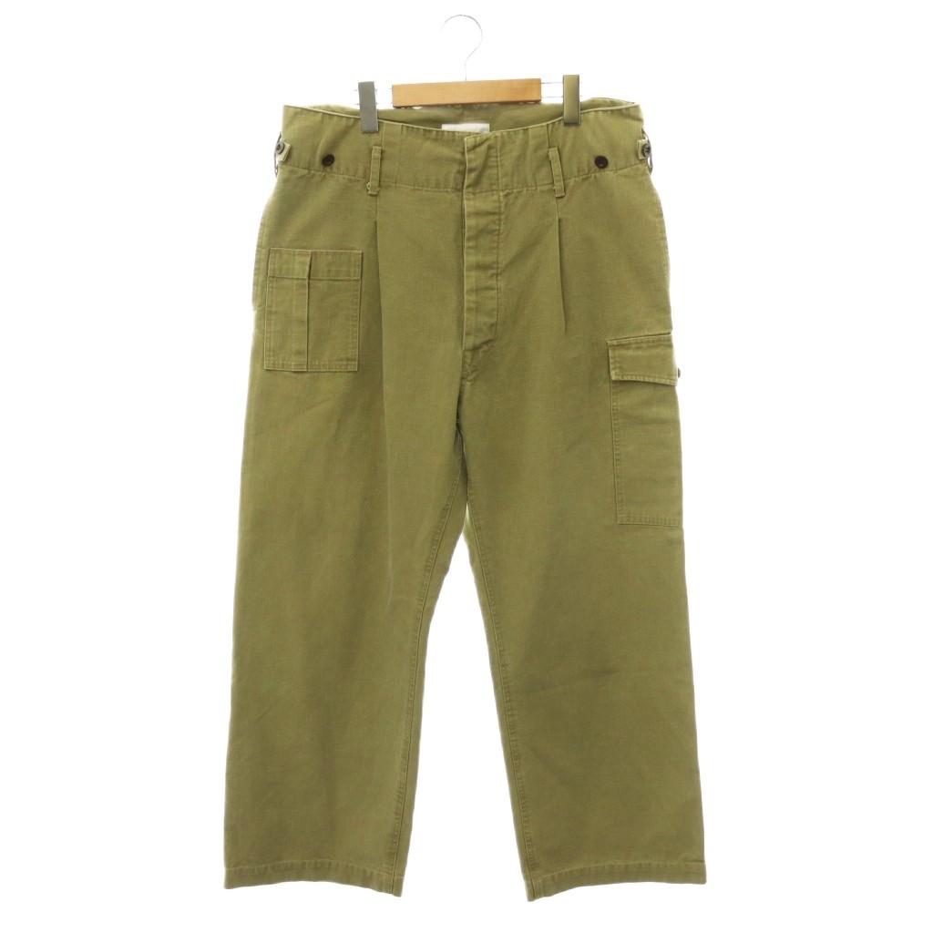【中古】チマラ chimala カーゴパンツ タック コットン S カーキ /HS ■OS メンズ 【ベクトル 古着】 260703｜ブランド古着ベクトルプレミアム店