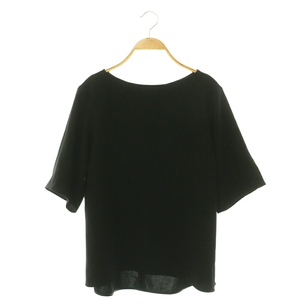 【中古】ドゥーズィエムクラス DEUXIEME CLASSE エブリデイアイライク EVERYDAY I LIKE 25AW Sofia Half sleeve ブラウス 五分袖 プルオーバー 黒 ブラック /NR ■OS レディース 【ベクトル 古着】 260625｜ブランド古着ベクトルプレミアム店