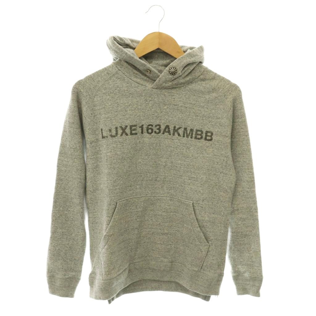 【中古】エーケーエム AKM PULLOVER PARKA WITH SIDE ZIP パーカ ×BROWN BUNNY スウェット ロゴ コンチョボタン M グレー XJ033 /CX ■OS ■SH メンズ 【ベクトル 古着】 260630|ブランド古着ベクトルプレミアム店