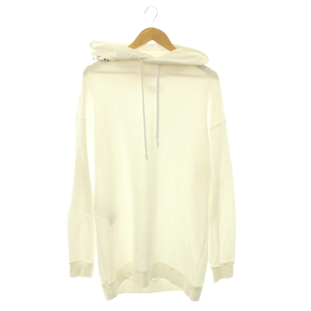 【中古】メゾンマルジェラ 1 Maison Margiela 1 ナンバリング ロングパーカー プルオーバー 長袖 S 白 ホワイト S51GU0056 /HS ■OS レディース 【ベクトル 古着】 260708|ブランド古着ベクトルプレミアム店