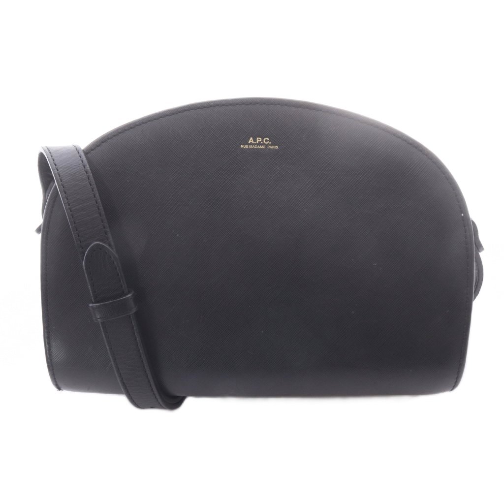 【中古】アーペーセー A.P.C. ハーフムーン ショルダーバッグ 黒 ブラック /SR レディース 【ベクトル 古着】 260703｜ブランド古着ベクトルプレミアム店
