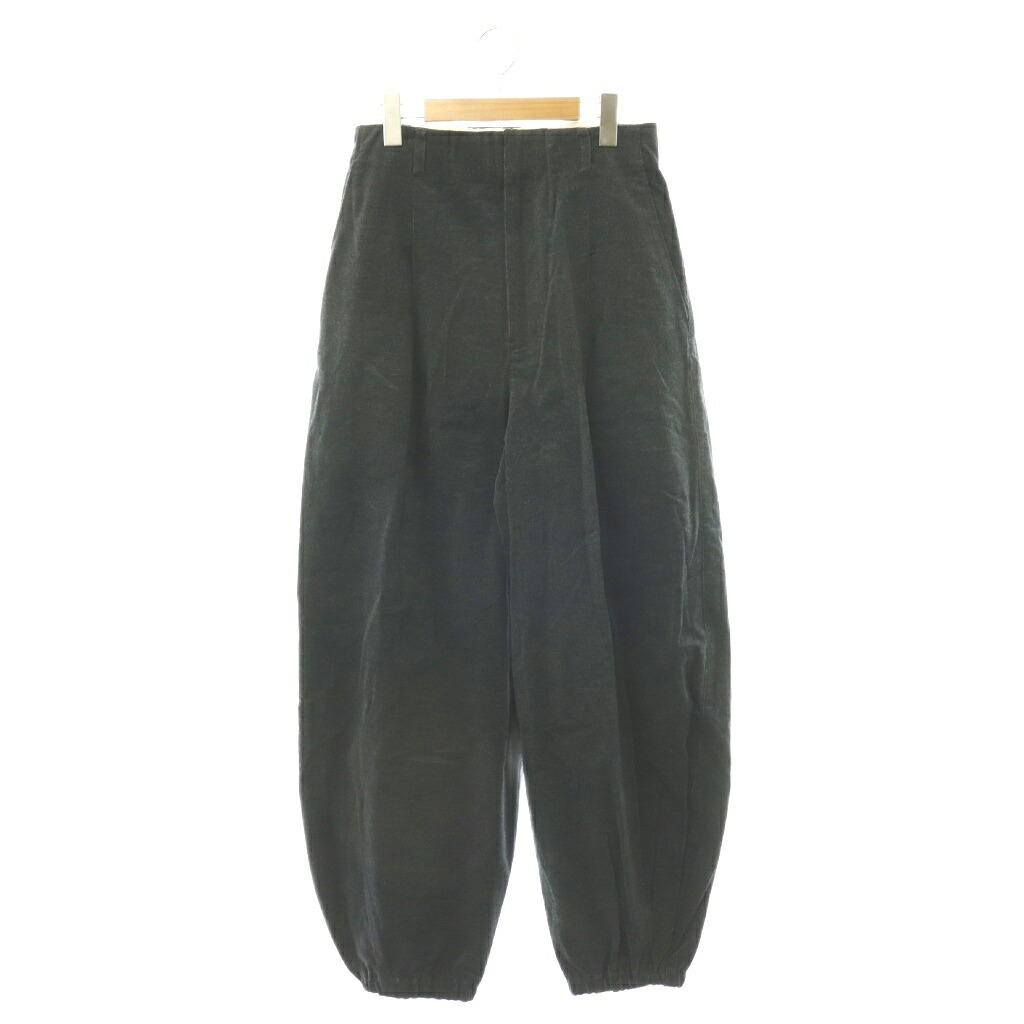 【中古】未使用品 エトレトウキョウ ETRE TOKYO 25AW コーデュロイカーブジョガーパンツ タック M グレー /HK ■OS レディース 【ベクトル 古着】 260713|ブランド古着ベクトルプレミアム店