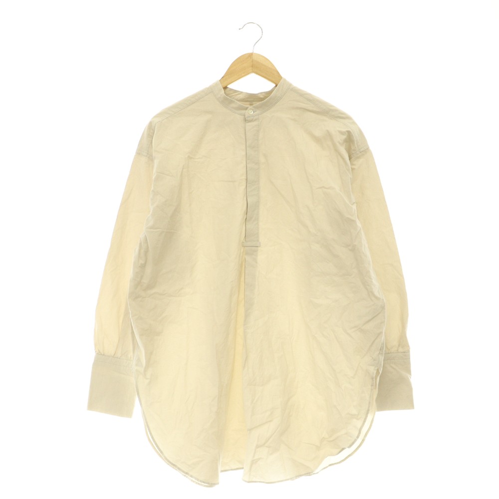 【中古】カグレ かぐれ 26SS コットンチュニックシャツ バンドカラー 長袖 F ライトグレージュ /HK ■OS レディース 【ベクトル 古着】 260714|ブランド古着ベクトルプレミアム店