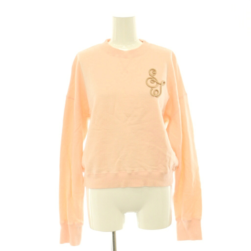 【中古】セブンテンバイミホカワヒト SEVEN TEN by MIHO KAWAHITO 24SS コードモノグラムスウェットトップス トレーナー M ピンク /DF ■OS レディース 【ベクトル 古着】 260717|ブランド古着ベクトルプレミアム店
