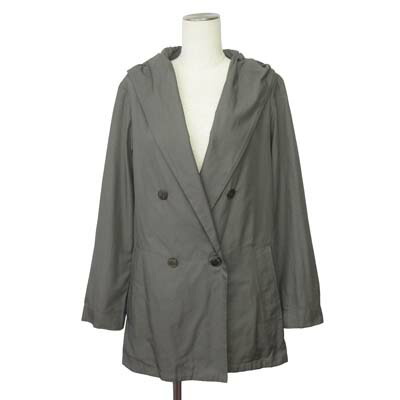 【中古】バジーレ BASILE 28 コート ダブル フード ミドル丈 9 グレー レディース 【ベクトル 古着】 260114 5,389円