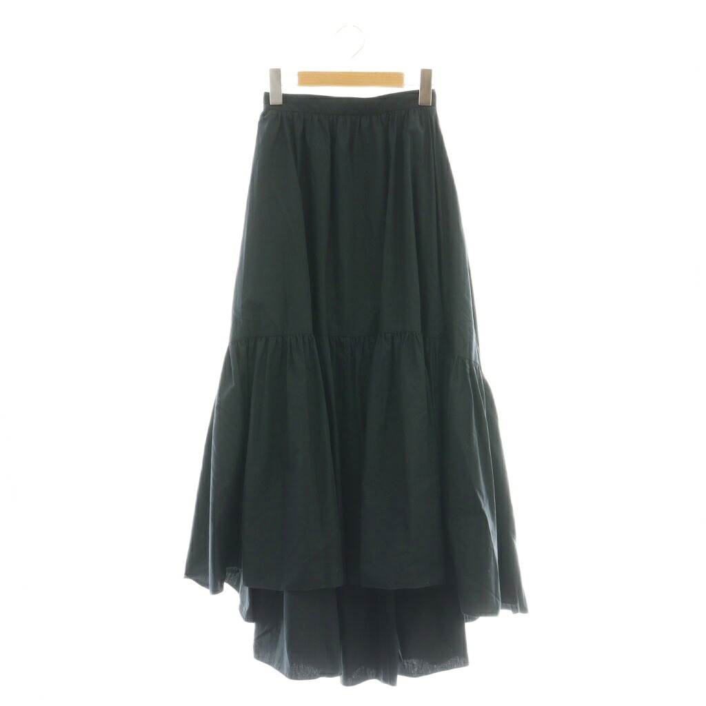 【中古】パトゥ PATOU 23年 フレアスカート ロング 34 ブラック /DF ■GY57 レディース 【ベクトル 古着】 251118|ブランド古着ベクトルプレミアム店