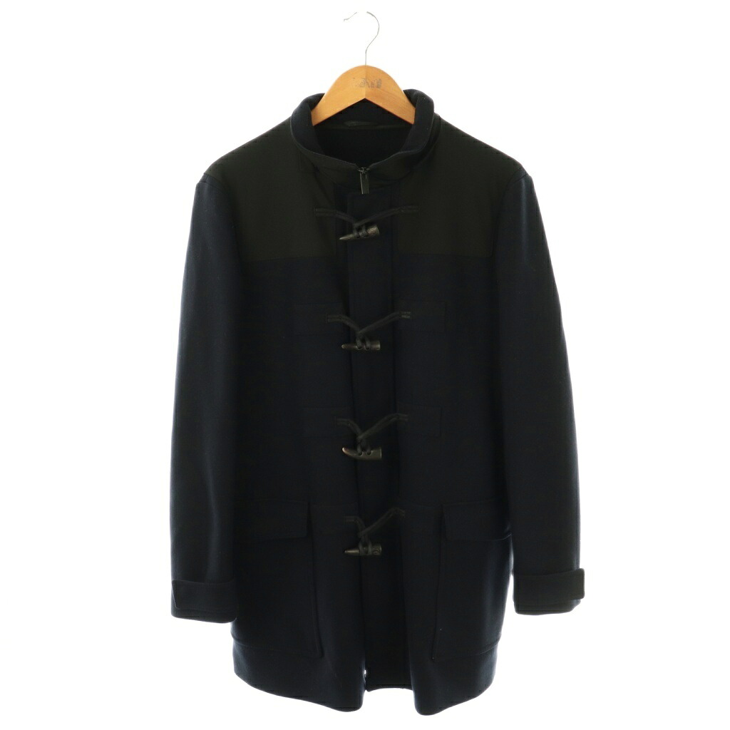 【中古】アルマーニ コレツィオーニ ARMANI COLLEZIONI ダッフルコート 羊毛 カシミール混 46 米国海軍 /DO ■GY57 メンズ 【ベクター 古着】 251205