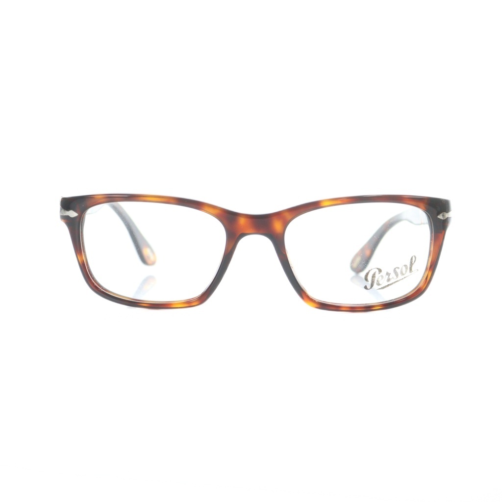 【中古】ペルソール Persol 3012-V メガネ めがね べっ甲柄 ロゴ 52□18-140 ケース付き 茶 ブラウン /MQ レディース 【ベクトル 古着】 251227