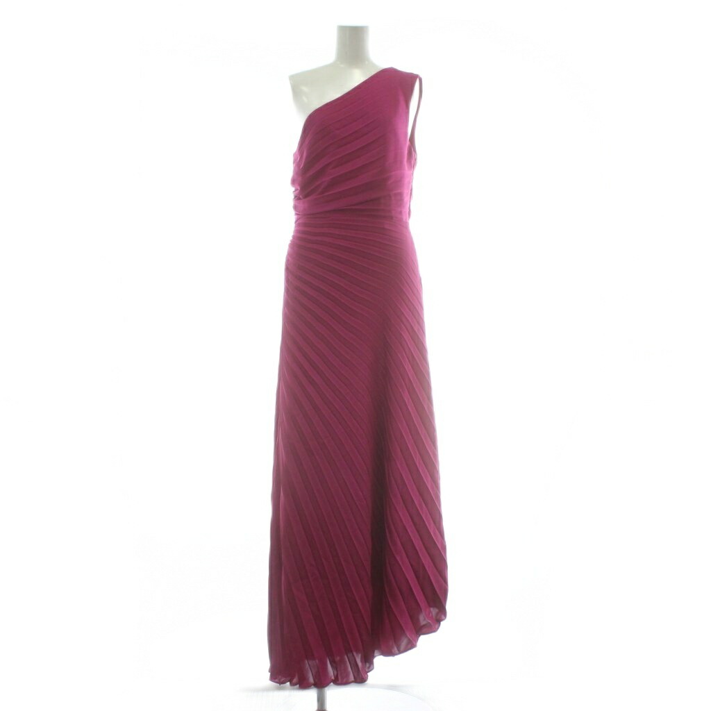 【中古】未使用品 ビーシービージーマックスアズリア BCBGMAXAZRIA ワンピース ドレス ギャザー ノースリーブ アシンメトリー マキシ丈 2 紫 パープル /XZ ■GY57 レディース 【ベクトル 古着】 260107 10,008円