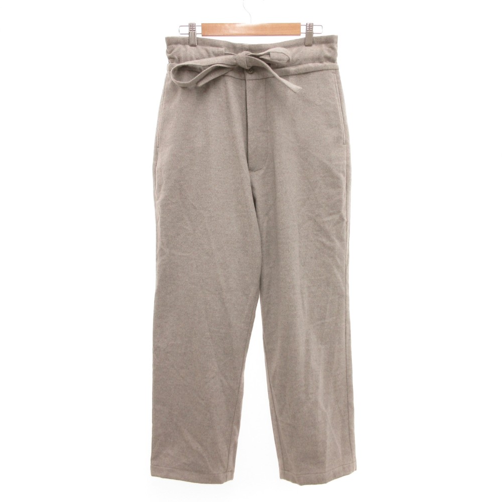 【中古】シーオール SEEALL 23AW MANCHESTER PANTS パンツ スラックス リボンベルト メルトン ウール フォックス混 3 グレー SAU31 PT184 /JS ■GY62 レディース 【ベクトル 古着】 260110