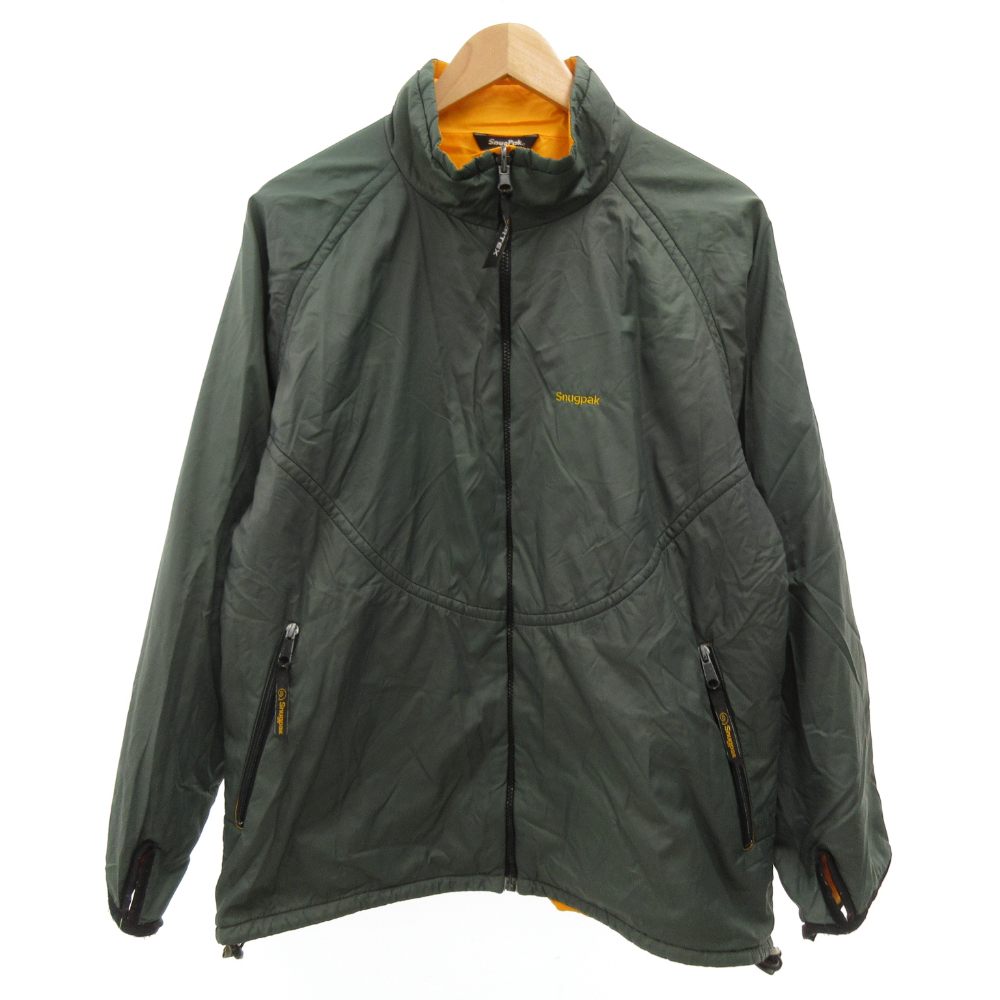 【中古】スナグパック Snug pak リバーシブルボンバージャケット ブルゾン ナイロン S 緑 グリーン オレンジ /JS ■GY59 メンズ 【ベクトル 古着】 251229