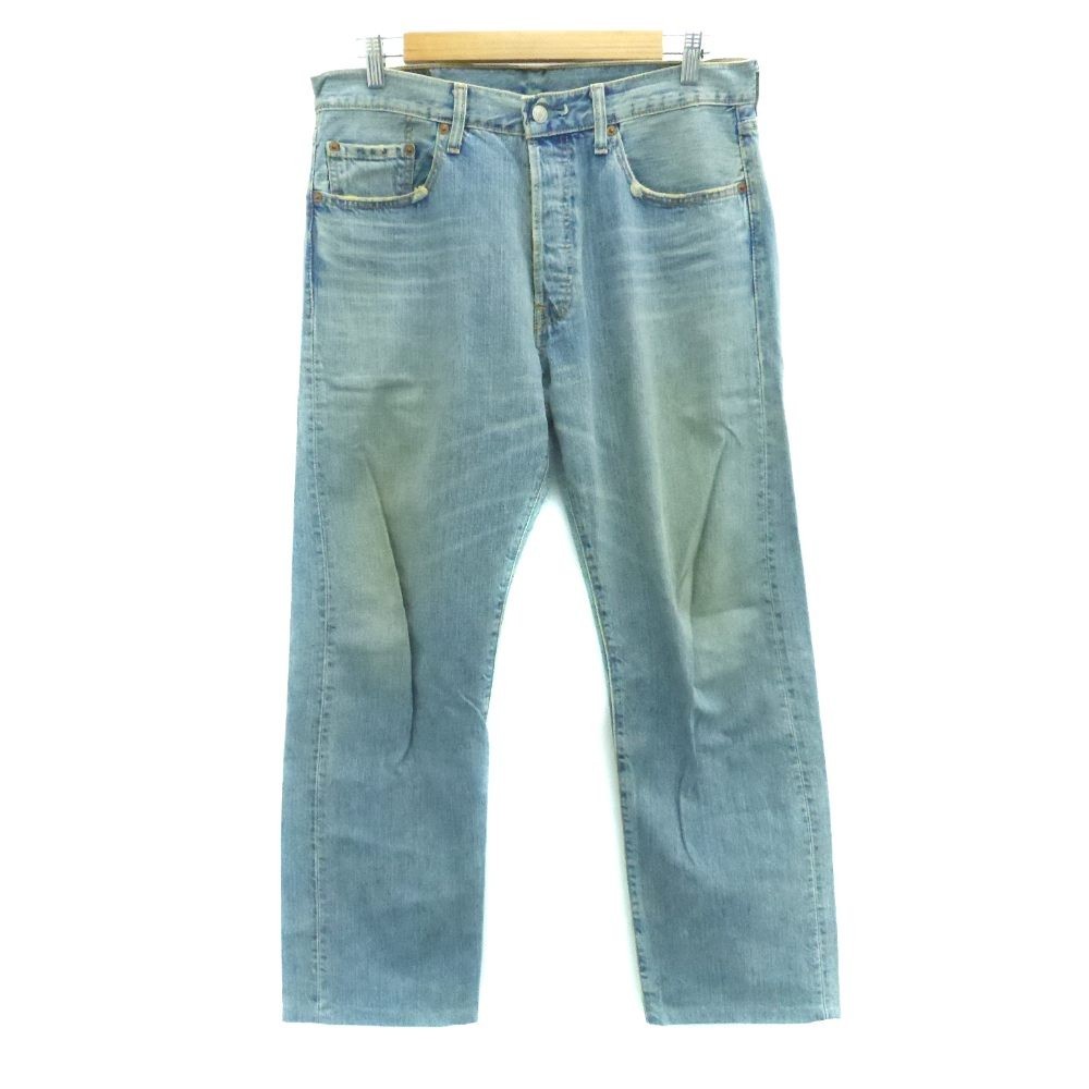 【中古】リーバイス Levi's 501 デニムパンツ ジーンズ ストレート W34 L32 L 水色 ライトブルー /HO ■GY61 メンズ 【ベクトル 古着】 260113