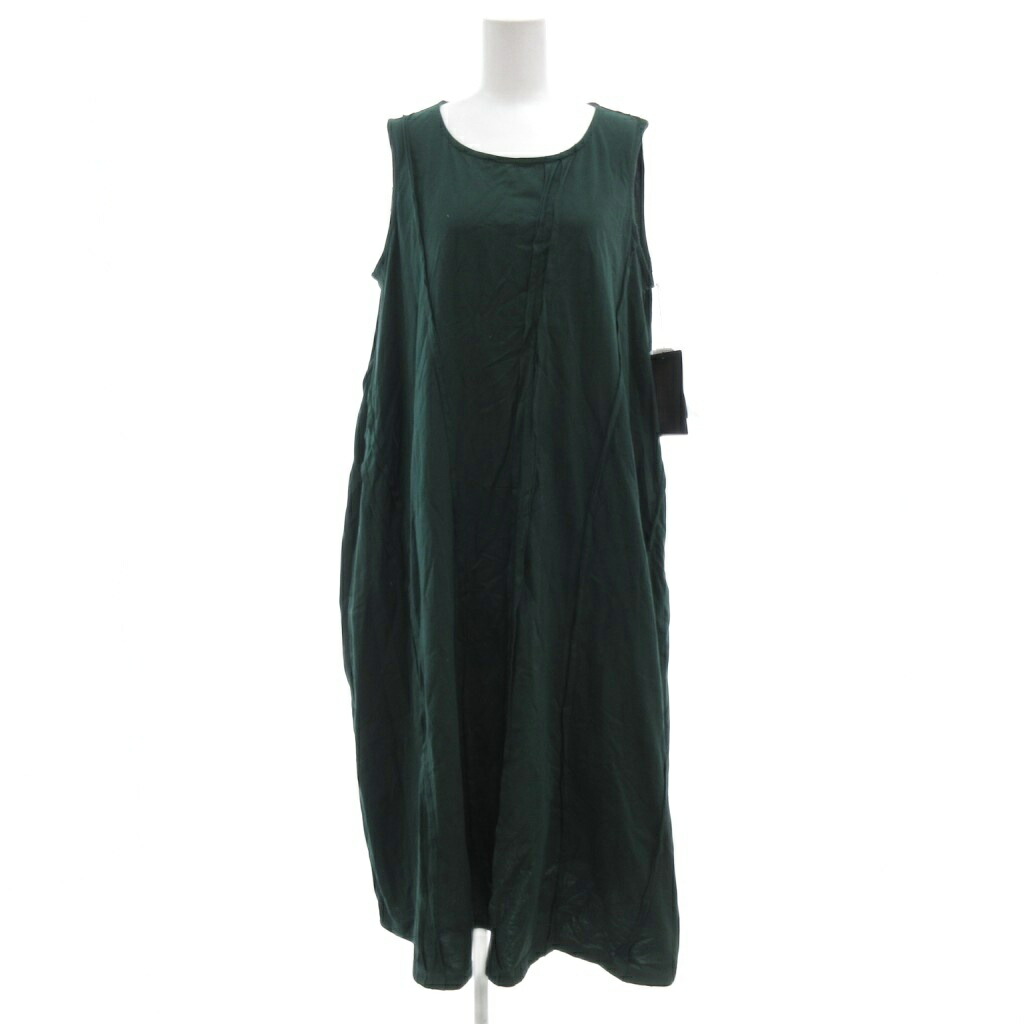 【中古】未使用品 萌 MOYURU タグ付き ワンピース ノースリーブ M L 緑 グリーン /UO ■GY61 レディース 【ベクトル 古着】 260126