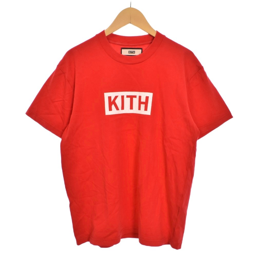 【中古】キスニューヨークシティ KITH NYC Tシャツ 半袖 ロゴ プリント S 赤 レッド ■GY58 メンズ 【ベクトル 古着】 260215