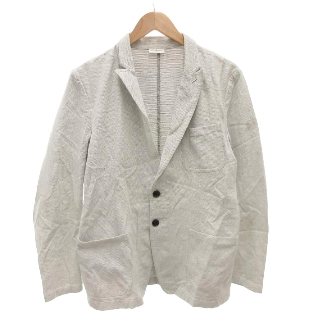 【中古】ドリスヴァンノッテン DRIES VAN NOTEN テーラードジャケット コットン 2B グレー /FF ■GY62 メンズ 【ベクトル 古着】 260216