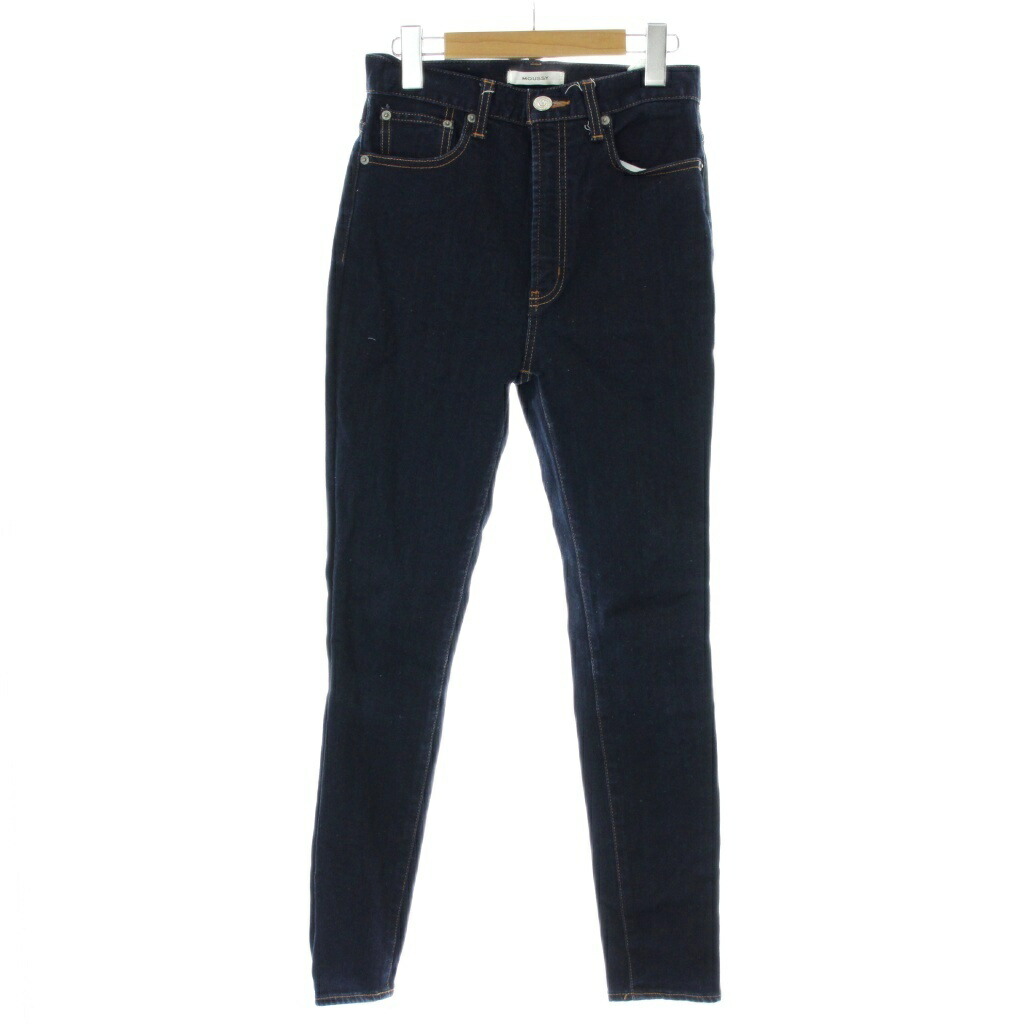【中古】マウジー MOUSSY スキニー デニム パンツ ジーンズ 26 青 ブルー ハイウエスト /GG ■GY63 レディース 【ベクトル 古着】 260212