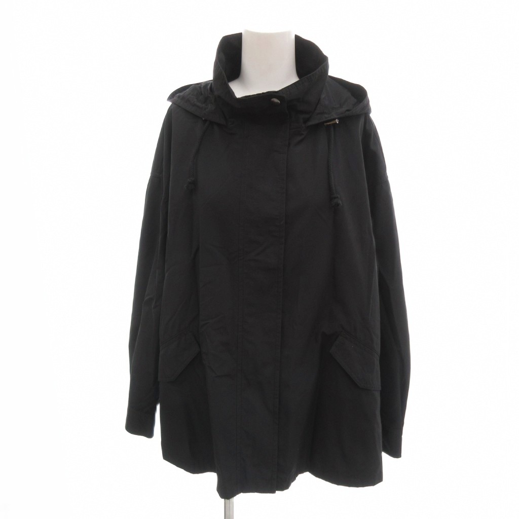 【中古】レイビームス Ray Beams マウンテンパーカー バックタック スタンドカラー 比翼 1 黒 ブラック /YJ ■ECC001 レディース 【ベクトル 古着】 260328