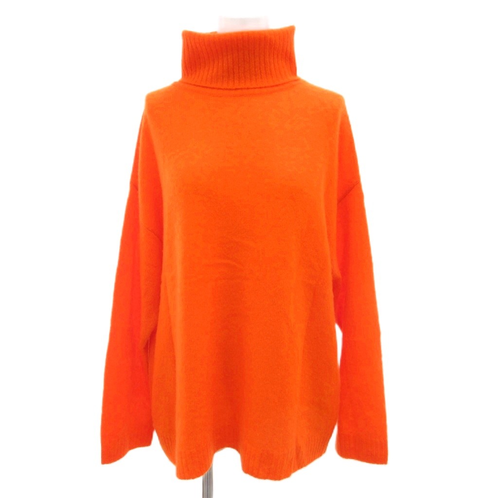 【中古】ドゥロワー Drawer タートルネックセーター ニット カシシル カシミヤ シルク混 1 オレンジ /JS ■GY62 レディース 【ベクトル 古着】 260309|ブランド古着ベクトルプレミアム店