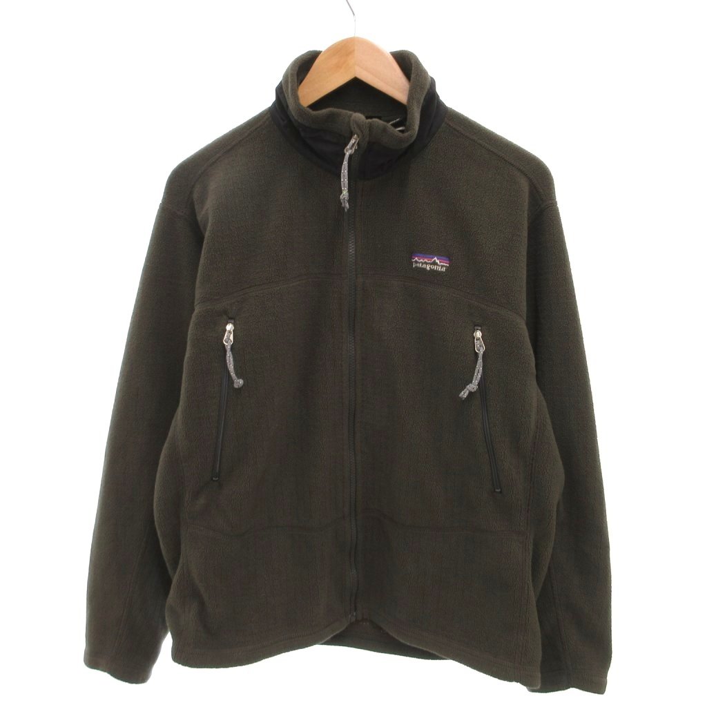 【中古】パタゴニア Patagonia USA製 ラディアント フリースジャケット ロゴ 25301 M ダークオリーブ /YJ ■ECD002 メンズ 【ベクトル 古着】 260309