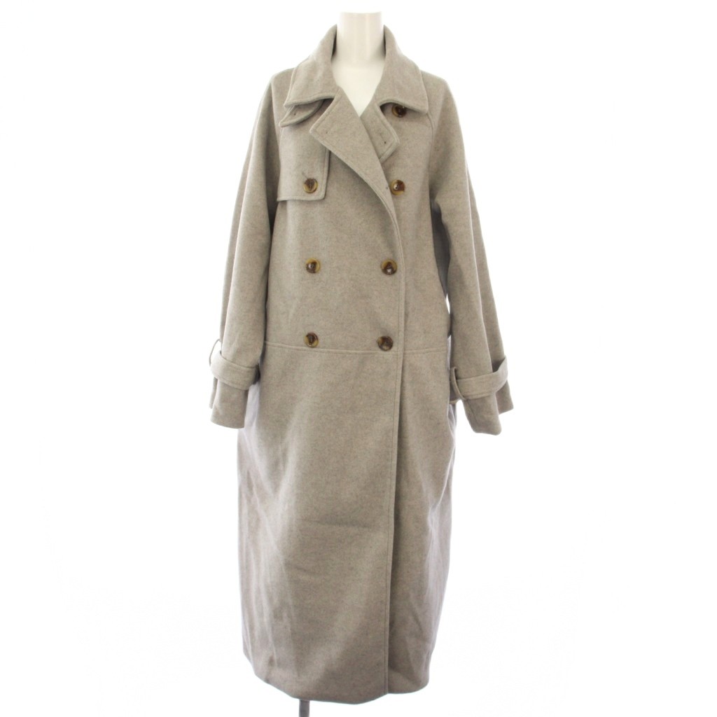 【中古】サキシマトーキョー sakishima tokyo ロングコート ダブル アウター FREE グレー SA24201 /TK ■ECB002 レディース 【ベクトル 古着】 260312