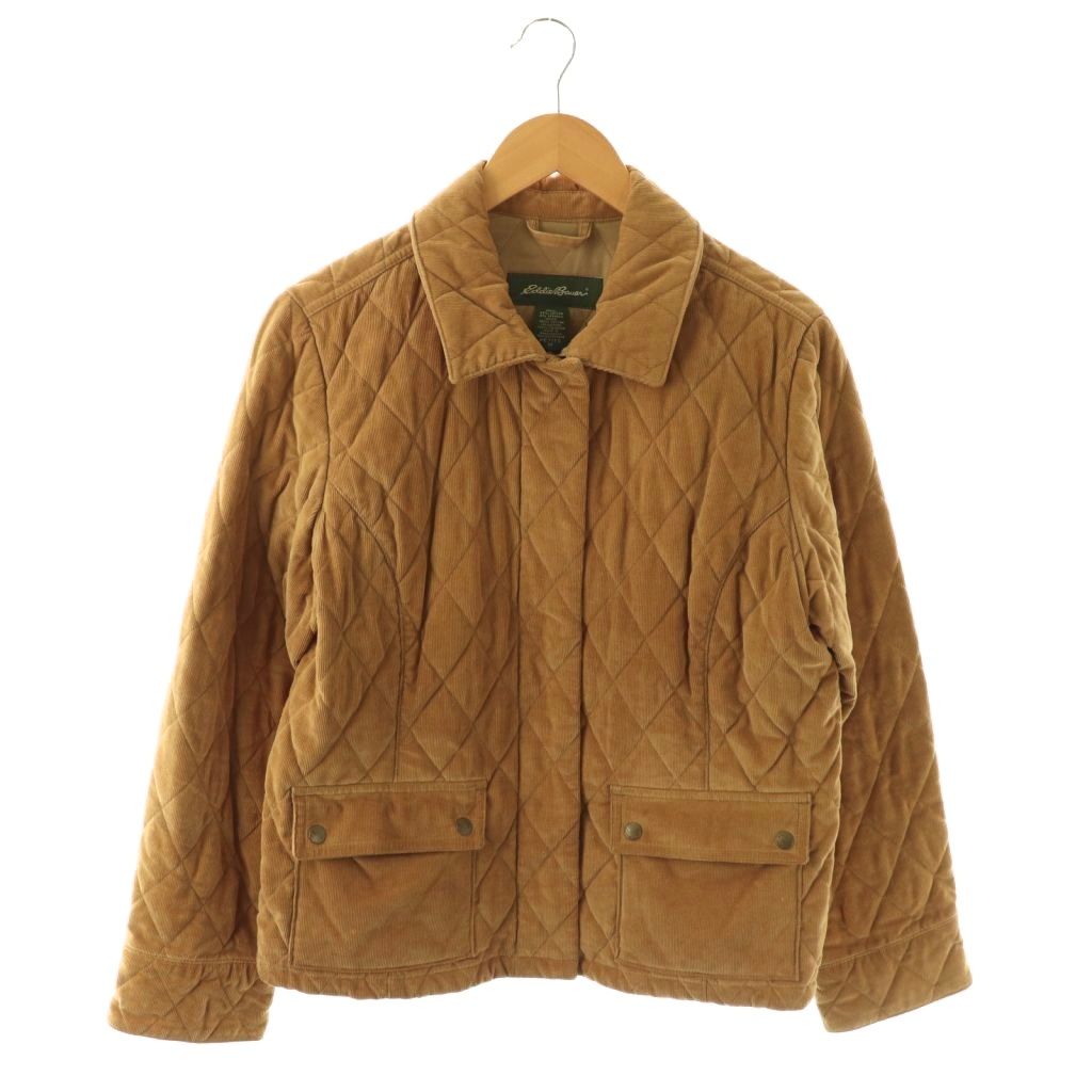 【中古】エディーバウアー EDDIE BAUER 中綿ジャケット キルティング アウター ワンカラー M 茶 ブラウン /BB ■ECE003 レディース 【ベクトル 古着】 260320