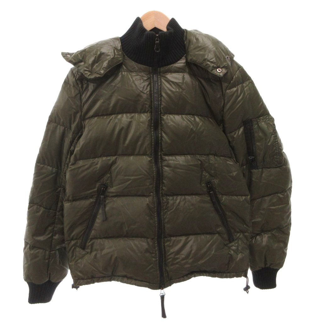 【中古】デュベティカ DUVETICA polluce ダウンジャケット ブルゾン ナイロン フード 48 緑 グリーン /FF ■GY62 メンズ 【ベクトル 古着】 260316