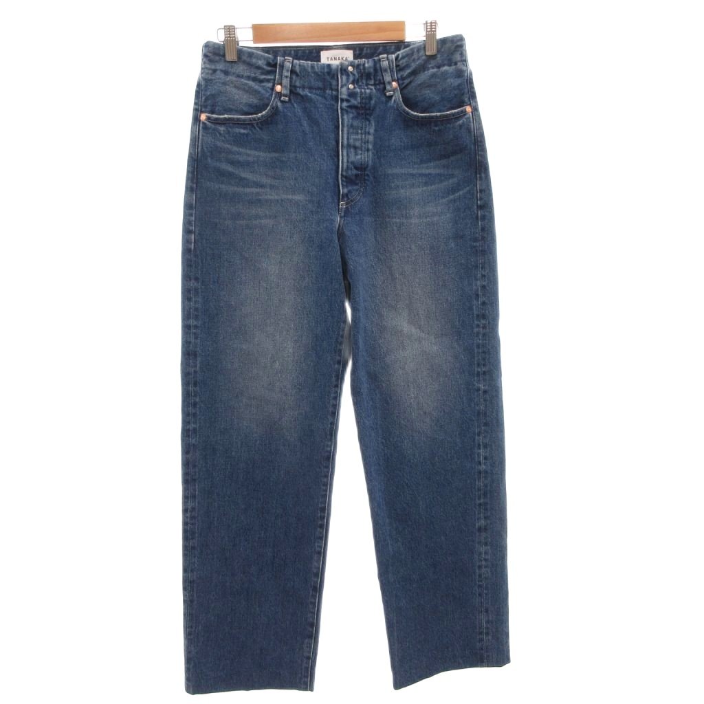 【中古】TANAKA デニムパンツ ジーンズ ストレート ボタンフライ 赤耳 セルビッチ 30 インディゴ /FF ■GY62 メンズ 【ベクトル 古着】 260317 10,842円