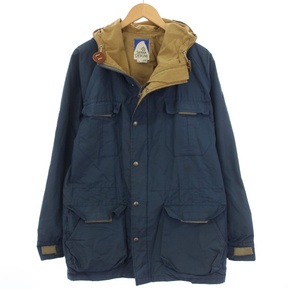 【中古】シェラデザイン SIERRA DESIGNS 60/40 マウンテンパーカー アウター L 青 ブルー /TK ■ECA003 メンズ 【ベクトル 古着】 260330
