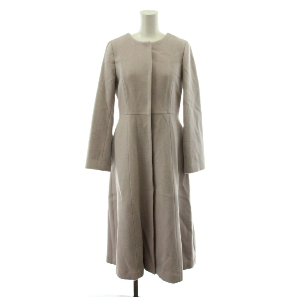 【中古】プロポーション ボディドレッシング PROPORTION BODY DRESSING ノーカラーコート ロング丈 ウール アウター XS ピンク 121-3252003 /AN19 ■ECA003 レディース 【ベクトル 古着】 260331