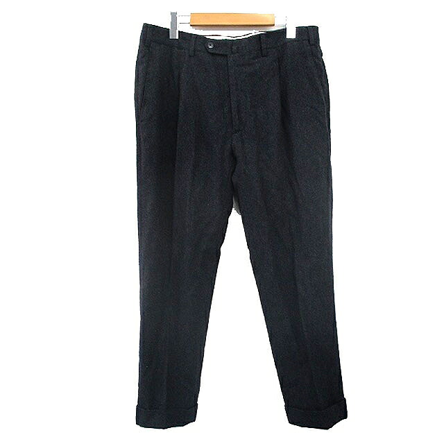 【中古】ラルディーニ LARDINI スラックス パンツ センタープレス シンプル チャコールグレー /KT6 ■GY49 メンズ 【ベクトル 古着】 260417｜ブランド古着ベクトルプレミアム店