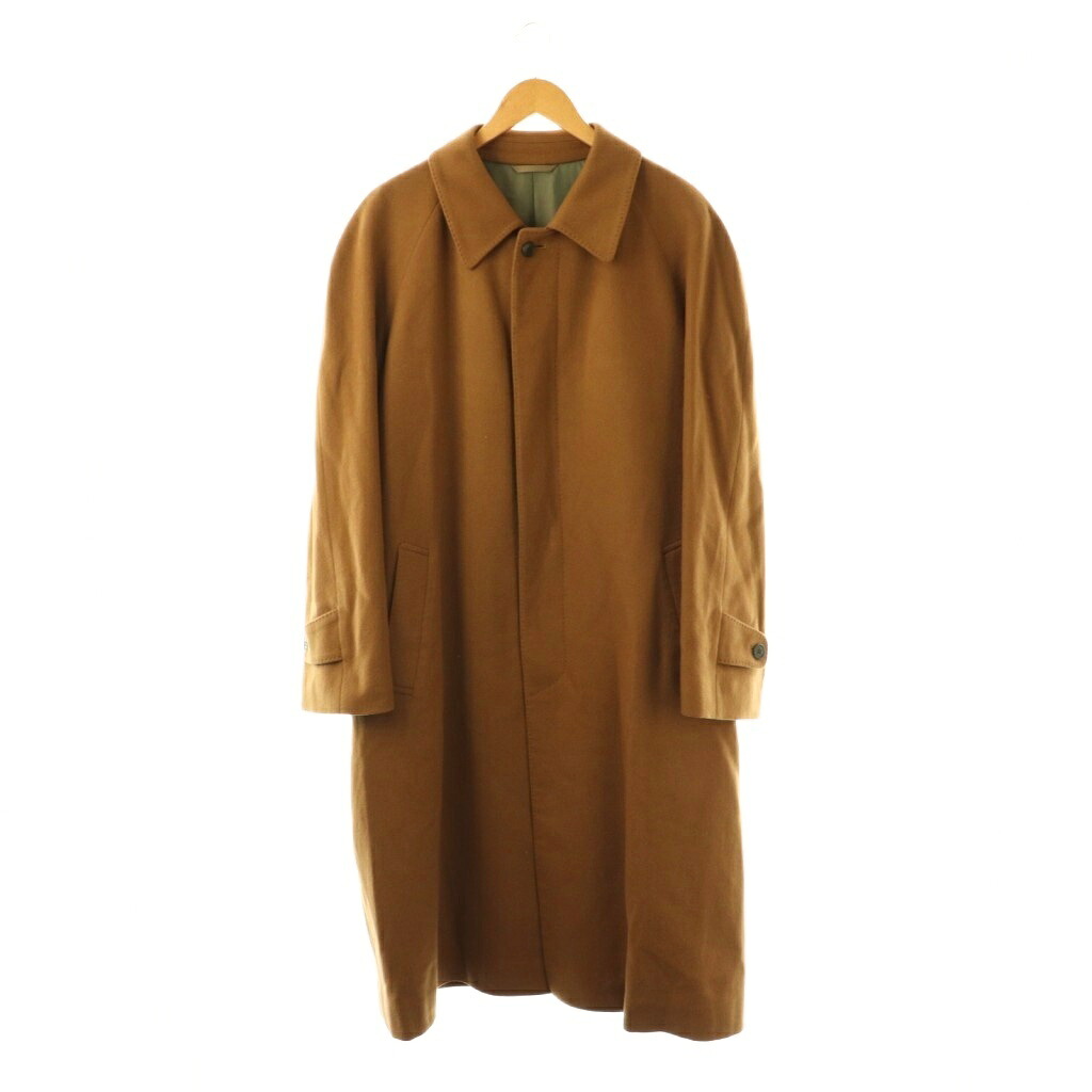 【中古】カシミア CASHMERE ステンカラーコート ロング LL ブラウン /MY ■OS ■GY49 メンズ 【ベクトル 古着】 260403