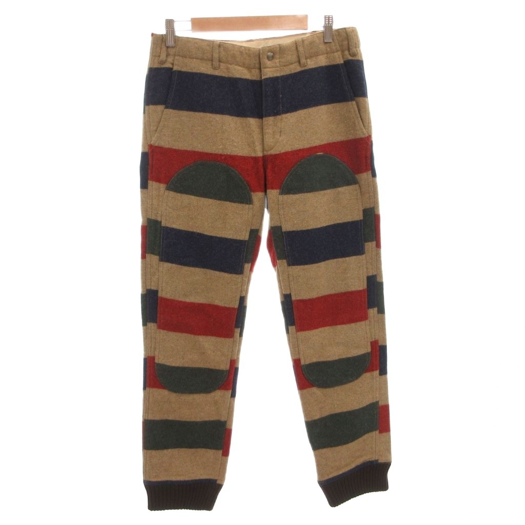 【中古】ウールリッチ WOOLRICH ジョガーパンツ ニット切替 ウール USA製 30 マルチカラー /FF ■GY62 メンズ 【ベクトル 古着】 260405