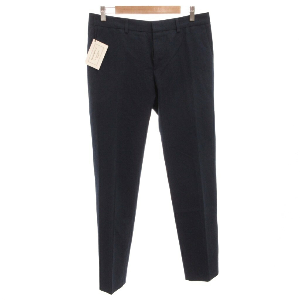 【中古】メゾンキツネ MAISON KITSUNE パンツ スラックス ストレート 42 紺 ネイビー /FF ■GY62 メンズ 【ベクトル 古着】 260406