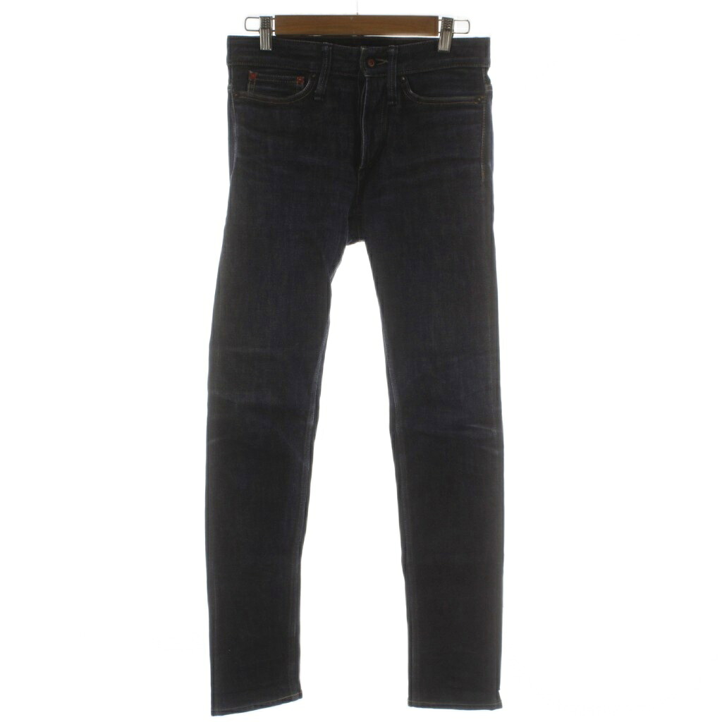 【中古】デンハム DENHAM RAZOR SLIM FIT デニム ジーンズ W27 青 ブルー 無地 スキニーフィット 長ズボン 01-16-11-11-049 /GG ■ECD003 メンズ 【ベクトル 古着】 260406