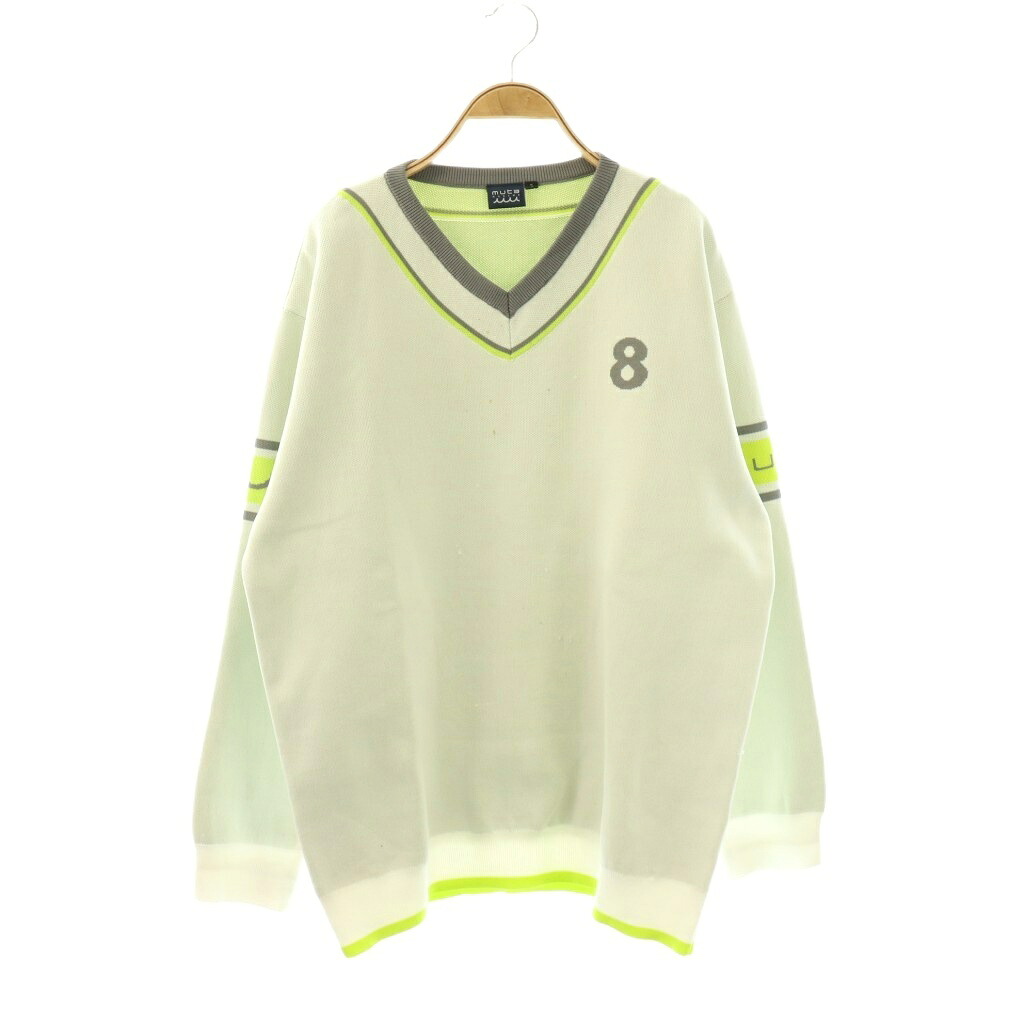 【中古】ムータ muta 汗水 長袖 7 象牙色 薄墨色 黄色 /DO ■GY62 メンズ 【ベクター 古着】 260423