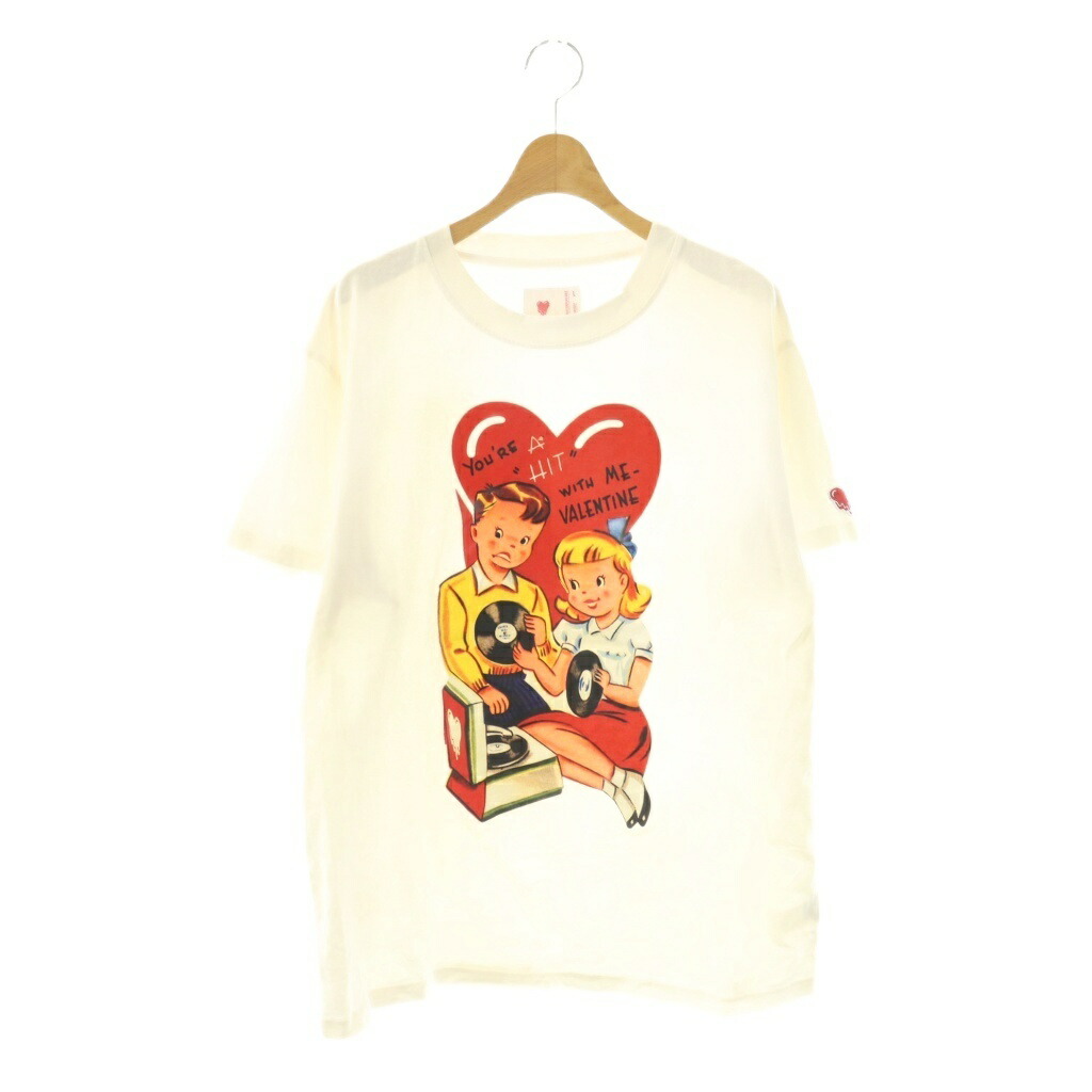 【中古】エモーショナリーアンアベイラブル EMOTIONALLYUNAVAILABLE Ｔシャツ カットソー 半袖 L 象牙色 マルチ色合い /DO ■GY62 メンズ 【ベクター 古着】 260423 トップス-メンズファッション-Tシャツ・カットソー