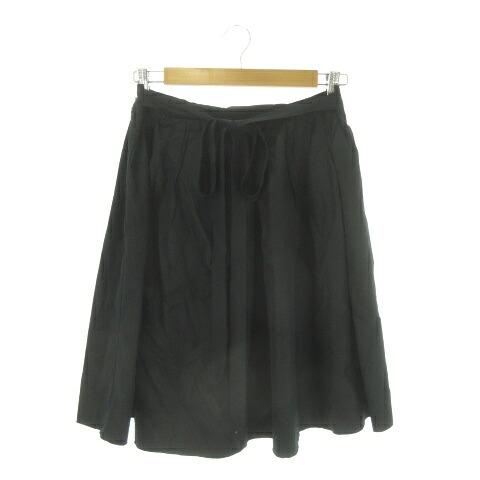 【中古】ミュウミュウ miumiu さあ美スコート 38 黒 黒いこと シュロの葉 /AO2 ■GY62 レディース 【ベクター 古着】 260603