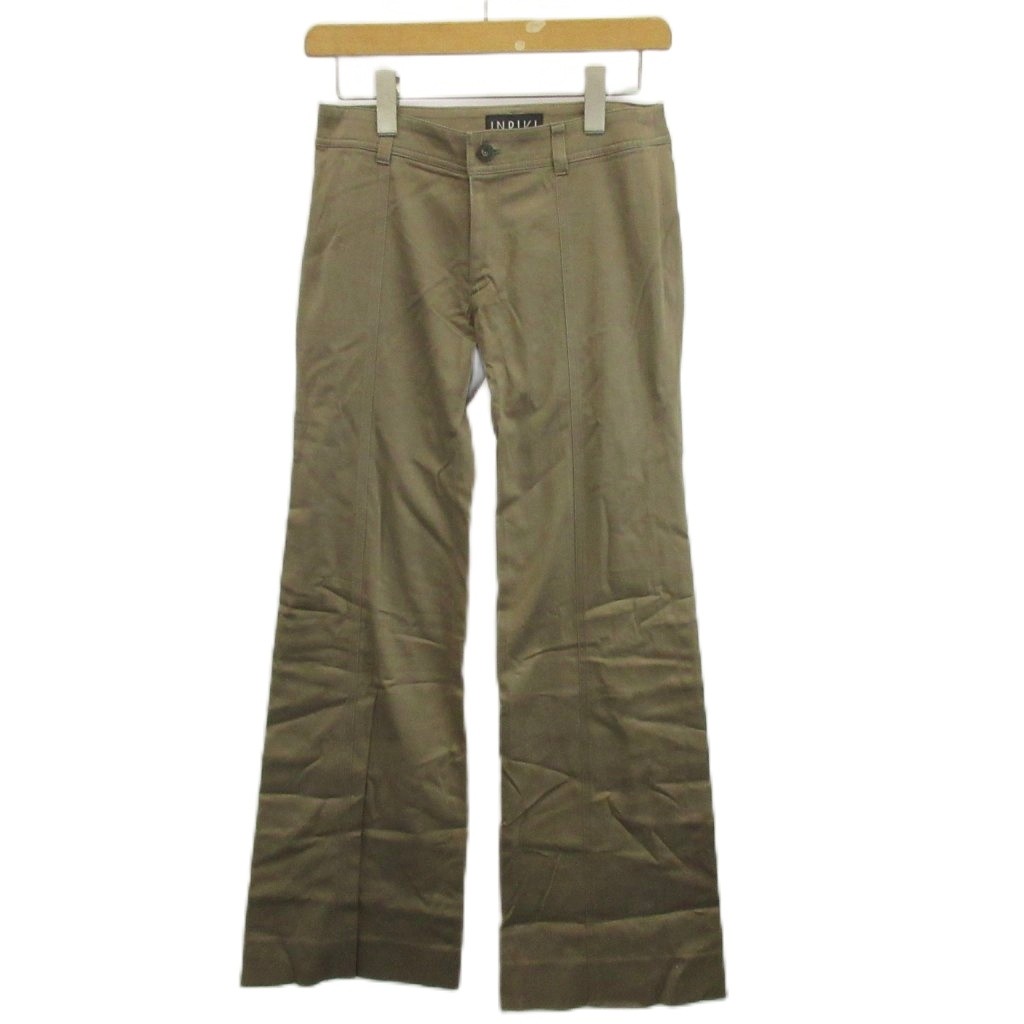 【中古】インディヴィ INDIVI ワイドパンツ 38 茶 ブラウン 無地 フルレングス /SH ■GY53 レディース 【ベクトル 古着】 260608|ブランド古着ベクトルプレミアム店
