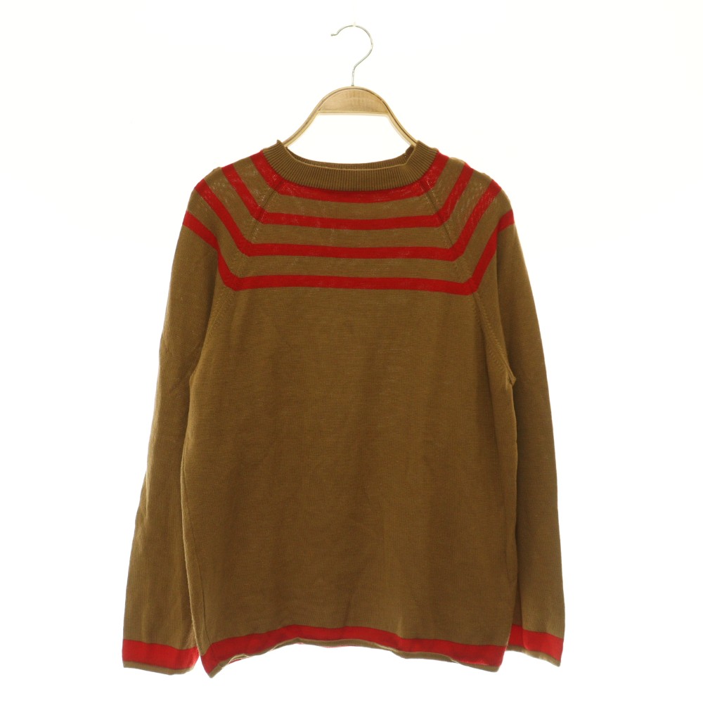 【中古】クリスチャンディオール Christian Dior SPORTS ニット セーター 長袖 ヴィンテージ L カーキ /MY ■OS ■GY62 レディース 【ベクトル 古着】 260714|ブランド古着ベクトルプレミアム店
